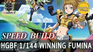 SPEED BUILD HGBF 1144 WINNING FUMINA By TidGunpla [upl. by Redlac]