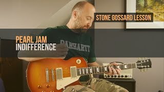 PEARL JAM  quotIndifferencequot Guitar Lesson  Stone Gossard [upl. by Hanavas]