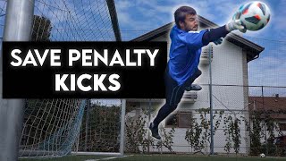 HOW TO SAVE A PENALTY  THE ULTIMATE GUIDE  goalkeeper skills [upl. by Bills]