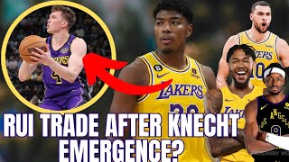 Lakers Rui Hachimura Trade Easier With Dalton Knecht Emergence [upl. by Brear]