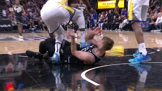 Draymond Green ejected for stomping on Domantas Sabonis  NBA on ESPN [upl. by Gottwald]