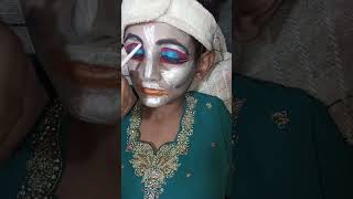 Walima bridal makeup Khizrabeautysalon1 bridalmakeup partymakeups subscribe [upl. by Gwennie94]