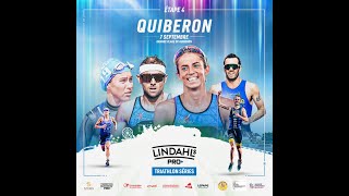 Live D2 hommes  Lindahls Pro Triathlon Séries de Quiberon [upl. by Nirad]