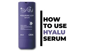 HOW TO USE  HYALU SERUM  THE 7 IN 1 HYALURONIC ACID SERUM [upl. by Gardia]