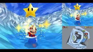 SM64DS TAS  Switch Star of Cool Cool Mountain Mario 1536 [upl. by Nauqad]