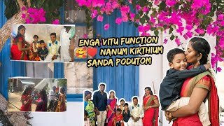 Enga vittu function ❤️‍🩹💐 nanum kirthium sanda podutom happy moments with my family🤰🏼🤱🏻 [upl. by Earle]