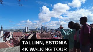 City walks series  Tallinn Estonia 4K walking tour [upl. by Idham]