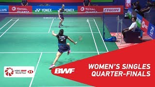 QF  WS  TAI Tzu Ying TPE 1 vs Saina NEHWAL IND  BWF 2018 [upl. by Drue]