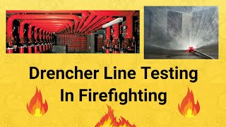 Drencher Line Testing In Firefighting [upl. by Alleacim]