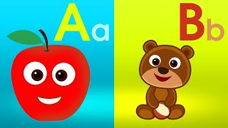 Phonics Song with TWO Words  A For Apple  ABC Alphabet Songs with Sounds for Children [upl. by Ordisy]