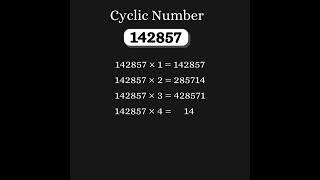 Cyclic Number [upl. by Irotal]