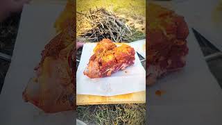 Spicy Bull neck Roasted in wild shorts youtubeshorts food [upl. by Zenger]