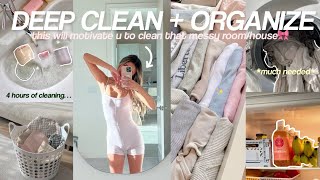 extreme DEEP CLEAN  ORGANIZE with me🧼the entire house will motivate you [upl. by Adnovahs279]