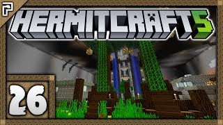 🐚 Hermitcraft 5  Lets Play Minecraft Survival  The God Pigs Wood Storage Dual Tree 26 [upl. by Gagliano377]