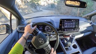 2023 Toyota Sienna XLE Woodland AWD  POV Test Drive Binaural Audio [upl. by Yruoc]