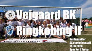 Vejgaard BK  Ringkøbing IF  Højdepunkter 1762023 [upl. by Lucho710]