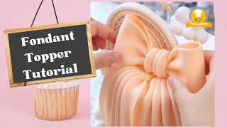 Easy Fondant topper tutorial  cake topper [upl. by Walter]