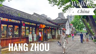 Walking China Hang Zhou GongChen Historic Stone Arch Bridge Grand Canal China Walking Tour [upl. by Dinesh130]