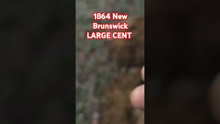 😲 1864 New Brunswick lrg cent  metal detecting 1850s hotel xpdeus2 fun fatherson metaldetecting [upl. by Hanoy]