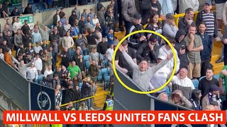 MILLWALL VS LEEDS UNITED FANS CLASH [upl. by Balcer746]