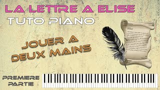 Tuto piano  La lettre à Élise  Première partie [upl. by Ybor]