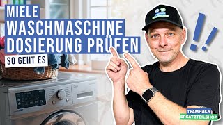 Miele Waschmaschine zeigt Dosierung prüfen [upl. by Apul]