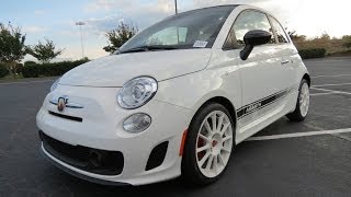 2013 Fiat 500C Abarth Start Up Exhaust and In Depth Review [upl. by Redep]