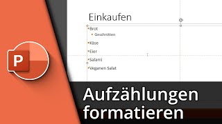 Powerpoint Aufzählungen  Powerpoint Stichpunkte darstellen ✅ Tutorial [upl. by Henry352]