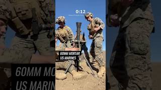 US Marines Fire 60mm Mortar Rapidly in Action [upl. by Ilana]