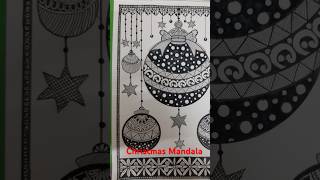 Mandala Artmandala christmas jinglebellschristmasdecorationsshortvideo [upl. by Ancier]