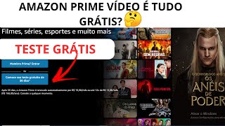 Amazon Prime Vídeo filmes e séries grátis como funciona [upl. by Nahpos]