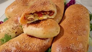 chhiwat maghribiya mini baguettes farcies ST Français👌ميني باكيط معمر بحشوة بسيطة سهلة و لذيدة [upl. by Reginnej391]