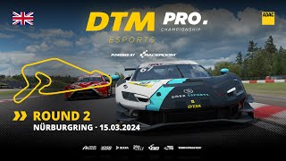 Round 2 Nürburgring  DTM eSports  ReLive  English [upl. by Urbanus]