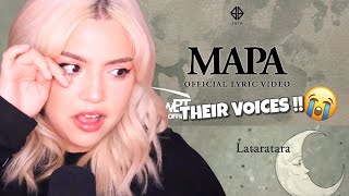 REACTION SB19 MAPA  OFFICIAL LYRIC VIDEO [upl. by Einneg]