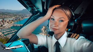 BOEING 737 Stunning LANDING SPAIN ALICANTE Airport RWY10  Cockpit View  Life Of An Airline Pilot [upl. by Ocin13]