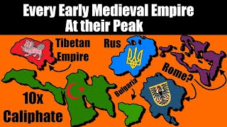 History of Every EARLY MEDIEVAL Empire i guess [upl. by Zoa]