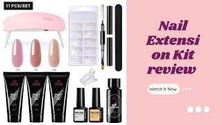 Nail Extension Kit  nailart naildesign nailkit polygel review video [upl. by Primalia]