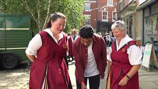 Introducing North West Morris dancing at Bromyard Folk Festival 2023  Chinewrde Morris [upl. by Ahseinaj667]