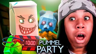 Playing PUMMEL PARTY With The Funniest Youtubers EVER [upl. by Arihs496]