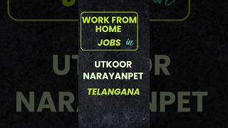 Work from Home Jobs in Utkoor  Narayanpet  Telangana [upl. by Ecirehs]