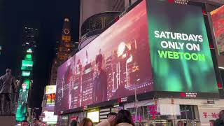 BTS 7 fates Chakho in Times Square New York  Its ARMYs World 💜 [upl. by Tallia263]