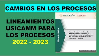 Soy Docente LINEAMIENTOS USICAMM PARA LOS PROCESOS 2022  2023 [upl. by Laitselec]