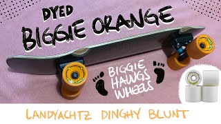 Mini cruiser com rodas de longboard tingidas de laranja  trilha sonora by FLU [upl. by Lirva]