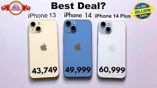 Crazy Price Drop On iPhone 13 iPhone 14 amp iPhone 14 Plus in Flipkart amp Amazon sale 2023 [upl. by Noiemad884]