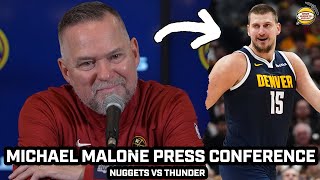 Michael Malone Jokes About Jokic after Nuggets Emotional WIN vs OKC [upl. by Dorr712]