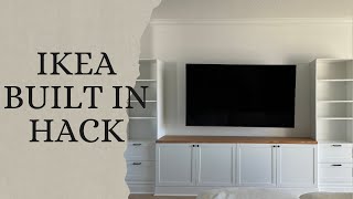 IKEA BUILT IN HACK  BESTA  BRIMNES  HANVIKEN [upl. by Anhavas151]