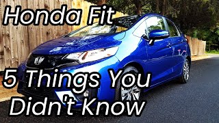 5 Things You Didnt Know About The Honda Fit [upl. by Oralia]