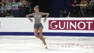 2019 Euro Ladies SP Alexandra Feigin Schindlers List by John Williams [upl. by Anrat]