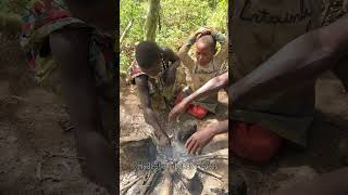 Hadzabe Tribe live traditional ancient life in the forest [upl. by Ecnerol]