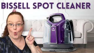 BISSELL SPOT CLEANER  COUCH CLEAN WITH ME  TIPS amp TRICKS [upl. by Enaitsirhc92]